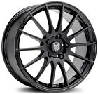 Alloy Wheels 16" Fox Fx004 Black Gloss For Skoda Fabia [Mk3] 14-21