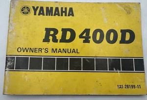 1976 Yamaha RD400D Owner’s Manual – 1st Printing – OEM Vintage Motorcycle Guide - Picture 1 of 6
