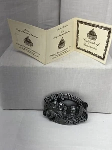 Vtg. 1985 Siskiyou Williams MT Rushmore South Dakota Belt Buckle LE W/COA & Box. - Picture 1 of 5