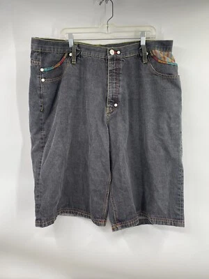 Pantalones Cortos de Carga Coogi Bordados Denim Negros Desvanecidos Jean Talla 44 Hechos en EE. UU. Sueltos Foto 1 de 4