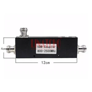 Divisor de frecuencia 5dB 800-2500Mhz acoplamiento repetidor direccional acoplador de señal - Imagen 1 de 6