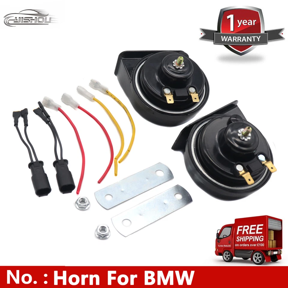 Car Auto Snail Horn For BMW 3 5 7 Series Z4 M M2 M3 M4 M5 M6 M8 MINI Range Rover - Image 1 of 4