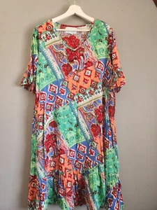 Oneseason Pullover Boho Style Cotton Dress Size 12 Women's - Picture 1 of 7