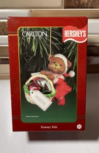 1998 Carlton Cards Hershey YummyYule PerfectPresent Ornament New Inc Name Sheet - Picture 1 of 4
