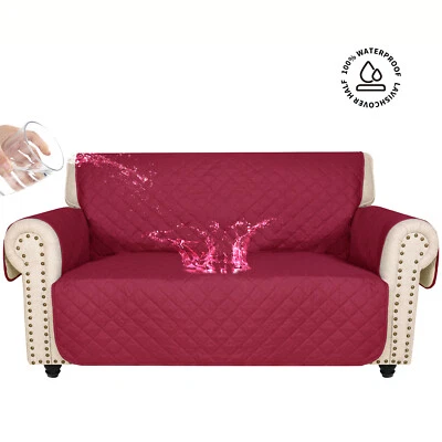 Reversible Waterproof Sofa Cover Chair Throw Pet Dog Kids Furniture Protector - Image 1 of 4