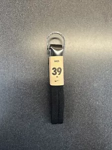 Nike 39"" schwarze flache Schnürsenkel 39 Zoll offizielle Schnürsenkel - Bild 1 von 2