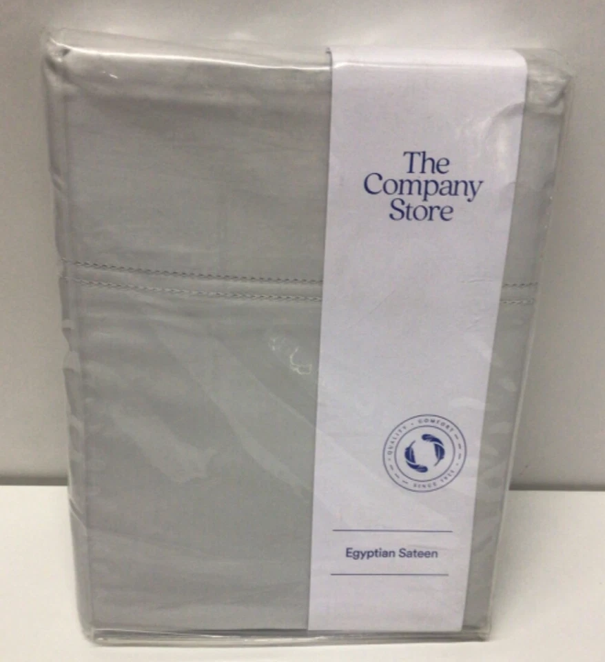The Company Store Egyptian Cotton Sateen CALIFORNIA KING Extra Deep Flat Sheet - Image 1 of 3