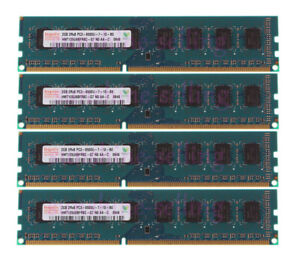 Hynix 4X 2GB DDR3 2RX8 PC3-8500U 1066MHz 240PIN DIMM Desktop memory RAM DIMM *-
