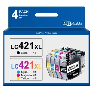 LC-421 XL Set Patronen Für Brother DCP-J 1050 DW 1140 DW 1800 DW MFC-J 1010 DW - Bild 1 von 7