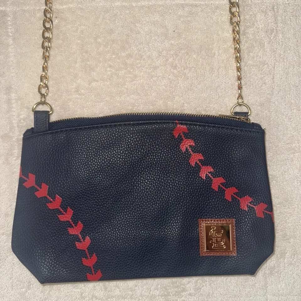 St. Louis Cardinals Baseball Stitch Crossbody Bag Purse – MLB Licensed - Image 1 of 4