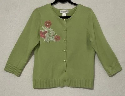 Cárdigan Flamenco Susan Bristol Lentejuelas Talla L Suéter Casa Núcleo Fiesta de Verano Foto 1 de 4