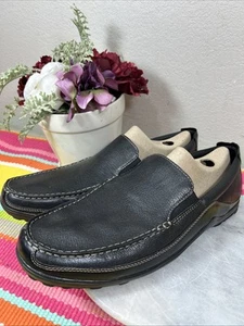 Zapatos de vestir Cole Haan C03557 mocasines de cuero negro sin cordones para hombre EE. UU. 14/14,5 M - Imagen 1 de 12