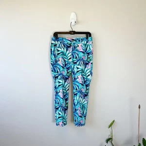Lilly Pulitzer Kelly Skinny Ankle Pant Hype It Up Preppy Colorful Women's Size 4 - Picture 1 of 10