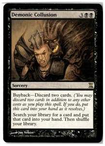 MTG Demonic Collusion - Time Spiral Moderately Played English - Picture 1 of 2