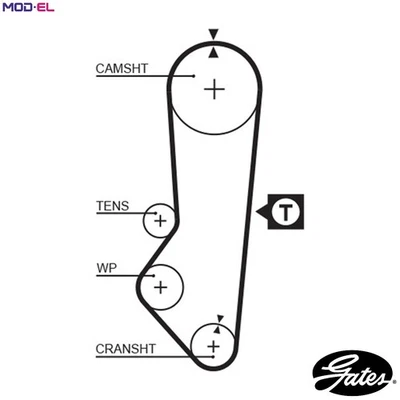 TIMING BELT 5357XS FOR MORGAN FORD ESCORT/Mk/VII/Rural/Turnier/Clipper/NOMADE - Image 1 of 4
