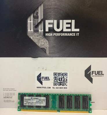 Infineom  256MB  DDR ram memory module  PC-2100 -  HYS64D32009GU-7.5-A - Image 1 of 3