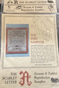 Scarlet Letter Historic Sampler Counted Cross Stitch Pattern The Bird Sampler - Picture 1 of 4