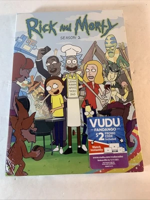 Rick and Morty: Season 2 Brand New - Factory Sealed (With Cover) DVD - Image 1 of 3