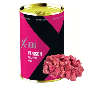 Nassfutter Hund 1200g 100% mit Wildbret Getreidefrei Hundefutter X-DOG - Bild 1 von 9
