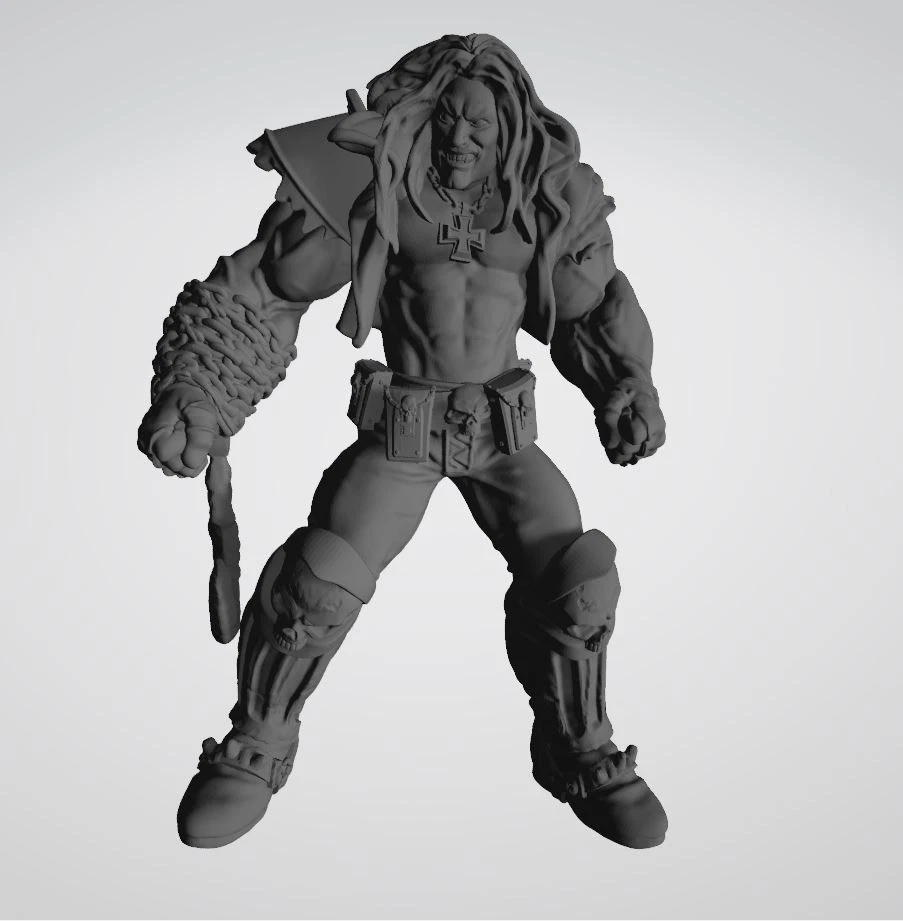 Knight Models DC Universe 35mm Lobo Paramilitary unpainted resin figure - Image 1 of 1