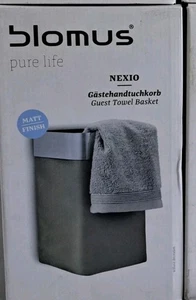 blomus Gästehandtuchkorb Nexio 68977 taupe Edelstahl Matt Wäschekorb - Bild 1 von 6