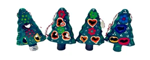 Talavera Christbaumschmuck 4-teiliges Set Keramik Pottery Volkskunst - Bild 1 von 7