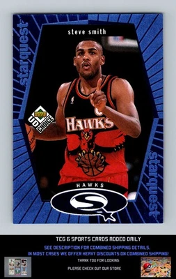 1998-99 UD Choice #SQ1 Steve Smith StarQuest Blue - Image 1 of 2