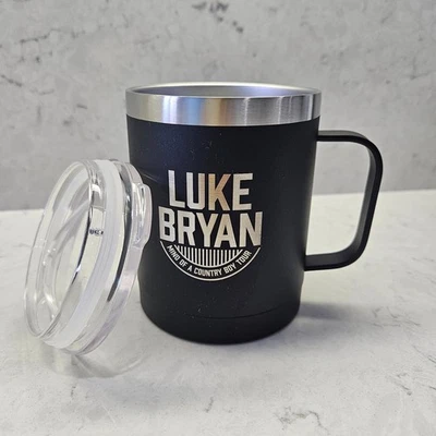 НОВЫЙ! Изолированная дорожная кружка с крышкой Luke Bryan Mind Of A Country Boy Tour 12 унций - Изображение 1 из 4