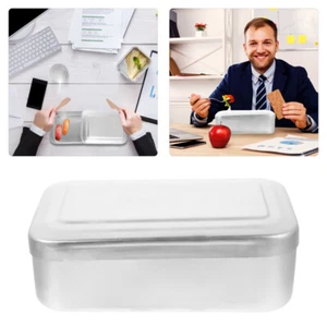 Thickened Aluminum Lunch Box Bento Reheatable Meal Container Travel - Picture 1 of 12
