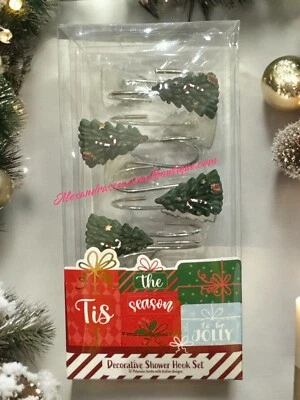 Juego de 12 Gancho para Cortina de Ducha Regalo Bastón de Caramelo Decoración de Baño Foto 1 de 3