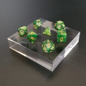 Juego completo de dados - Jade Swirl - D4 a D20 - Dungeons & Dragons - D&D - Imagen 1 de 1