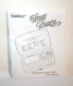 VINTAGE 1996 Tiger Dear Diary Model 71-006 Instruction Manual - Picture 1 of 7