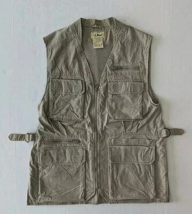 Vintage LL Bean Angelweste unisoliert khaki Cargo Damen Größe Medium - Bild 1 von 5