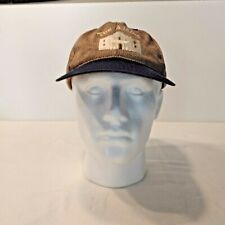 Hilton Apparel The Alamo Baseball Hat Cap Adjustable Herringbone Brown Black Vtg