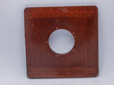 Deardorff 8x10" Camera 6" Square Wood Lens Board 53.5mm Hole - Image 1 of 3