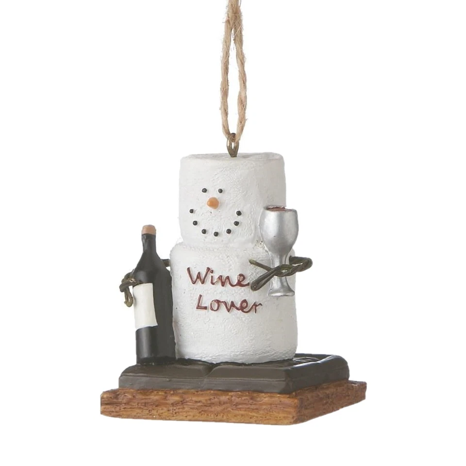 Ornaments Christmas Decoration Smores Wine Lover Christmas/everyday Ornament