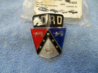 1950-51  FORD CAR HOOD EMBLEM *NEW-SEALED* VICTORIA-CRESTLINE-CUSTOM-OA-16673-B - Image 1 of 4