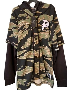 PRIMITIVE Tiger Camo Hooded Cardigan/Skater Jacket~ Medium~ Mens~ 40 Inch BNWT - Picture 1 of 11