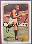 AFL HALL OF FAME CARD PERSONALLY SIGNED BY CARLTON CAPTAIN COACH JOHN NICHOLLS
