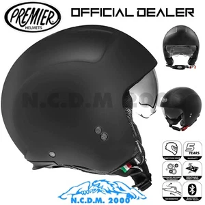 Casco Abierto Oper Cara Moto Scooter Negro Premier Rocker U9BM Homologado 22-05 - Imagen 1 de 10