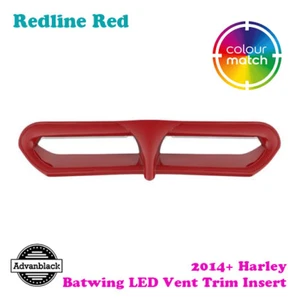 Redline Red Batwing LED Vent Trim Insert for 14+ Harley Street FLHX - Picture 1 of 6