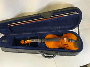 Vintage John Juzek Violin String Instrument In Case w/Bow - Picture 1 of 11