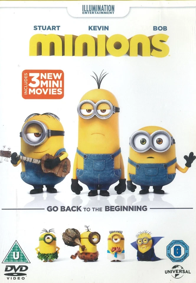 Minions (2015) DVD, Sandra Bullock, Jon Hamm, Michael Keaton [Region 2, 4] - Image 1 of 2