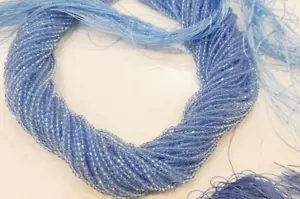 Tanzanite Quartz Rondelle Faceted 2-3mm Gemstone Beads 13"Inch,10 Strand - Picture 1 of 2