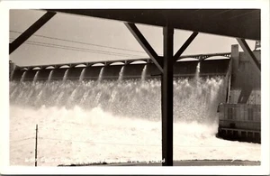 De colección Presa Grand Coulee vista desde el soporte de visualización WA 1940 RPPC Aserraderos Postal - Imagen 1 de 2