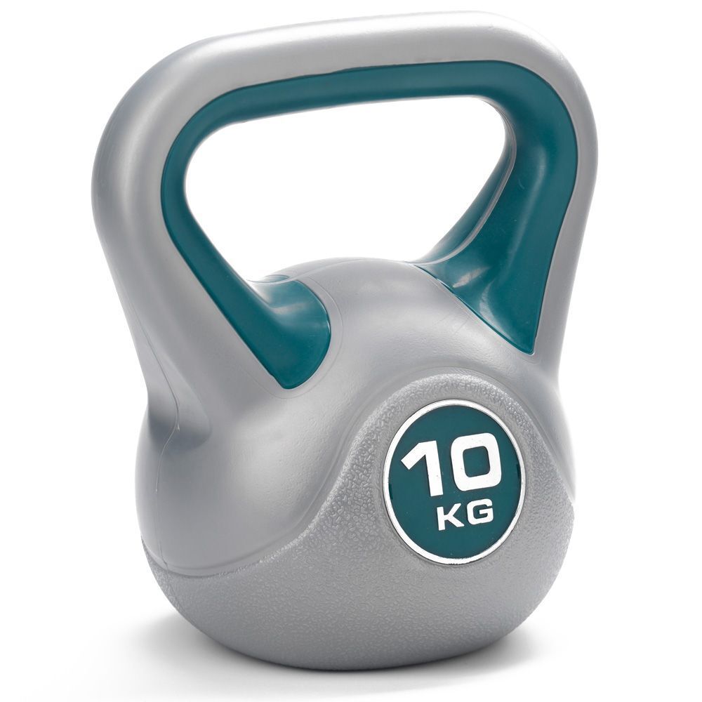 DKN 10kg Vinyl Kettlebell Strength and Fitness Training Weight Kettlebells 