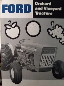 Ford Orchard & Vineyard Tractor 5000 4000 3000 folleto catálogo manual - Imagen 1 de 2