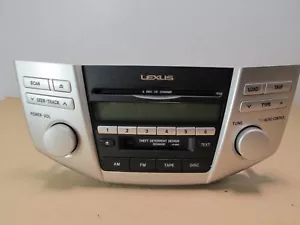 2005-2006 Lexus RX330 RX400h Radio and 6 CD Player 86120-0E050 OEM - Picture 1 of 14