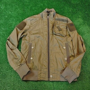 Chaqueta de bombardero G-star Lockhart para hombre pequeña cremallera khali militar utilitario cortavientos - Imagen 1 de 15