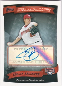 2010 Topps Peak Performance Autographs #CB Collin Balester C1 Auto - NM - Picture 1 of 1